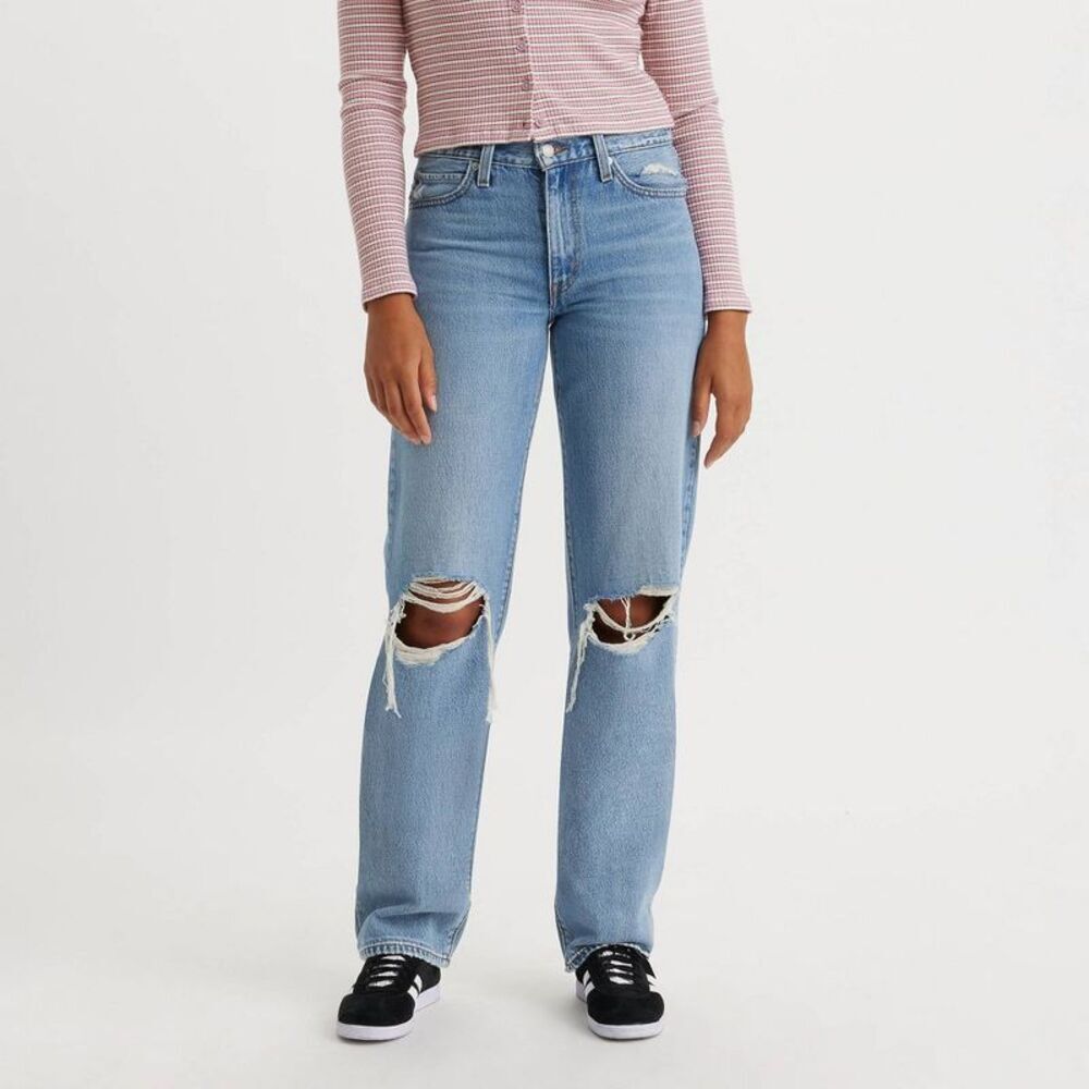 Levi's Light Blue Wide Leg Jeans